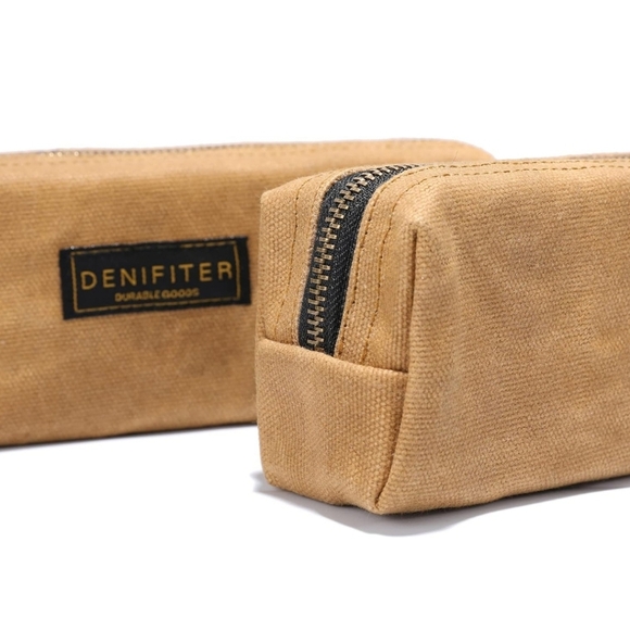 Denifiter: Heavy Duty Waxed Canvas Zippered Bag - Picture 3 of 4